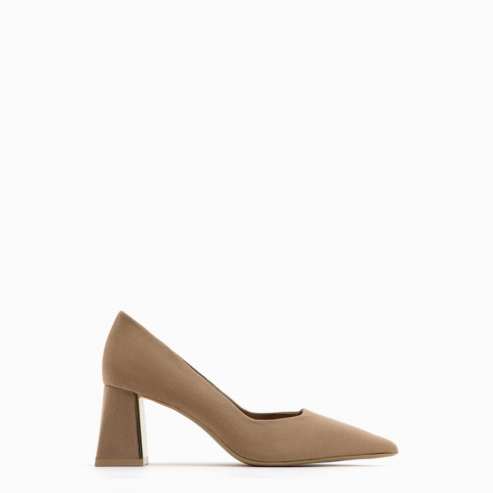 Zara Block Heel High Shoes